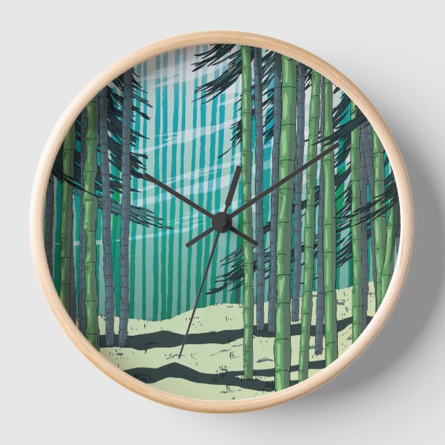 Bamboo Forest Clock (Front)