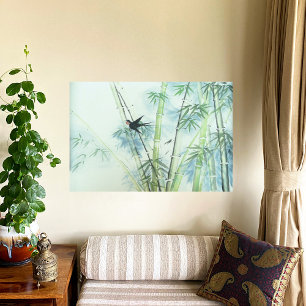 Bamboo Forest - green Canvas Print