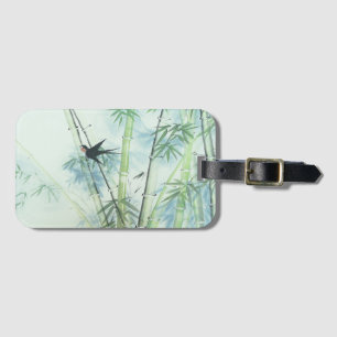 Bamboo Forest - green Luggage Tag