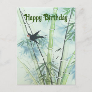 Bamboo Forest - green Postcard