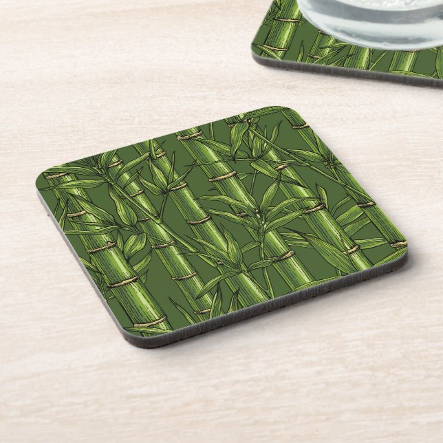 Bamboo forest in green coaster (Left Side)