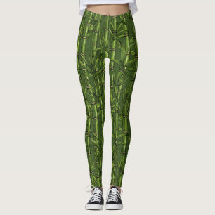 Bamboo forest in green leggings