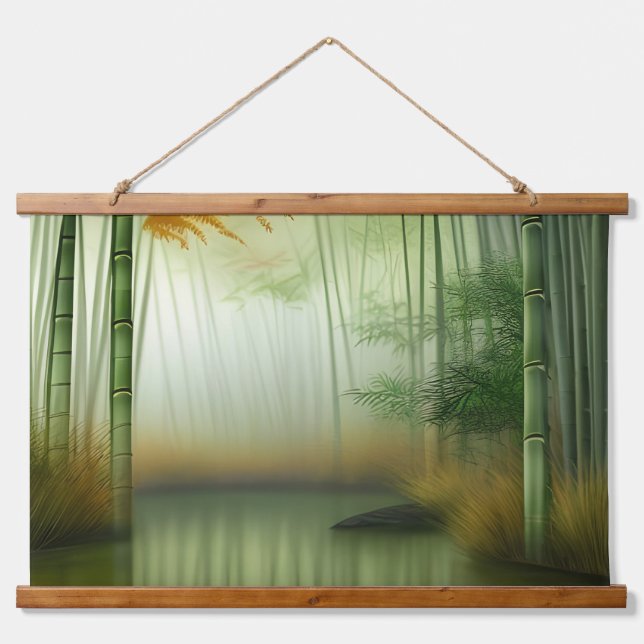 Bamboo Forest | Traditional Chinese Painting Hanging Tapestry (Front)