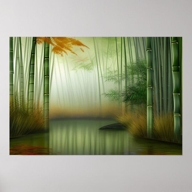 Bamboo Forest | Traditional Chinese Painting Poster (Front)