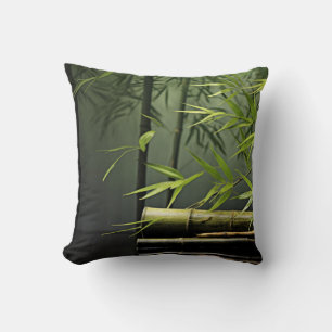 Bamboo Forest Tranquil Peaceful Nature  Cushion