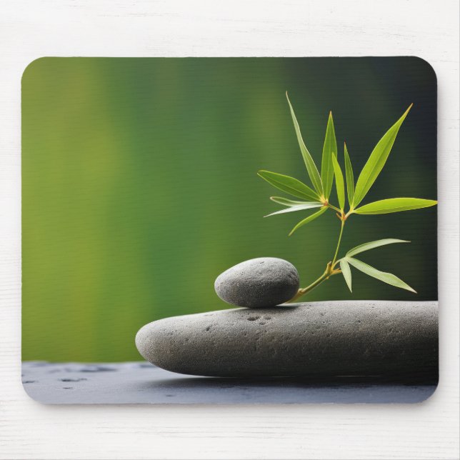 Bamboo Forest Tranquil Peaceful Nature  Mouse Mat (Front)