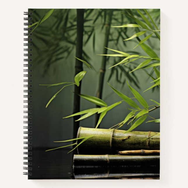 Bamboo Forest Tranquil Peaceful Nature  Notebook (Front)