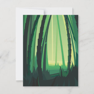Bamboo forests card