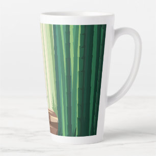 Bamboo forests latte mug