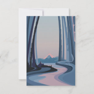 Bamboo forests thank you card