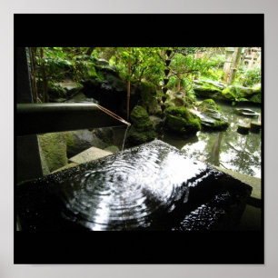 Bamboo Fountain, Images from Japan Poster