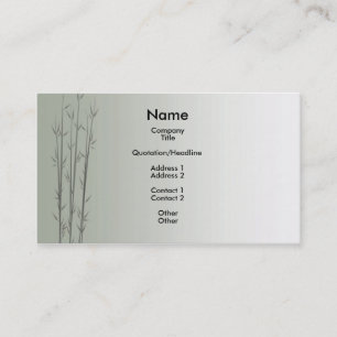 Bamboo/Fung Shui Business Card