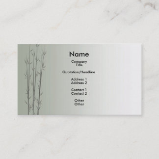 Bamboo/Fung Shui Business Card