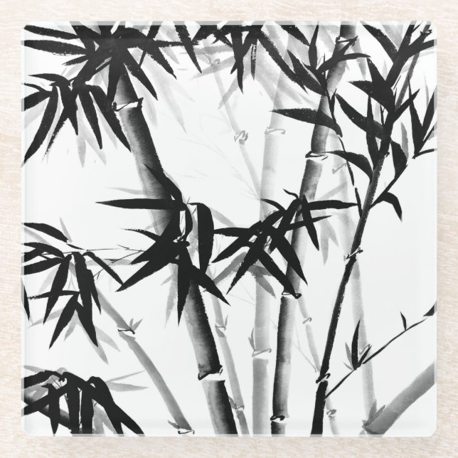 Bamboo Glass Coaster (Front)