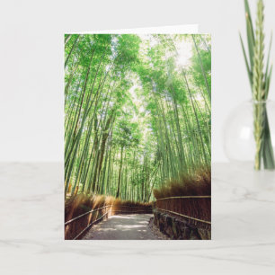 Bamboo Grove Arashiyama, Kyoto, Japan Card