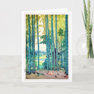 Bamboo Grove, Hiroshi Yoshida, Woodcut Card