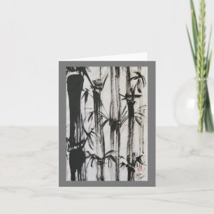 Bamboo Grove in Sumi Ink Card
