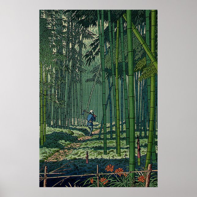 Bamboo Grove of Saga Fujishima Takeji  Poster (Front)
