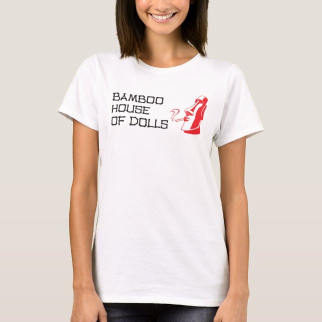 Bamboo House of Dolls Women’s White T-shirt (Front)