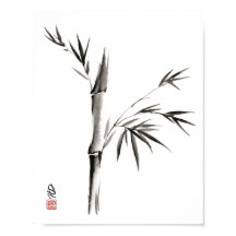 Bamboo in Stillness Chinese Brush Art