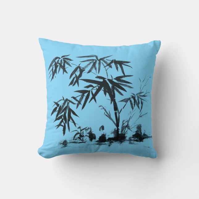 Bamboo in Water Cushion (Front)