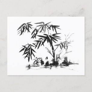 Bamboo in Water Postcard