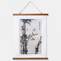 Bamboo Ink Artwork Print Wall Art Tapestry