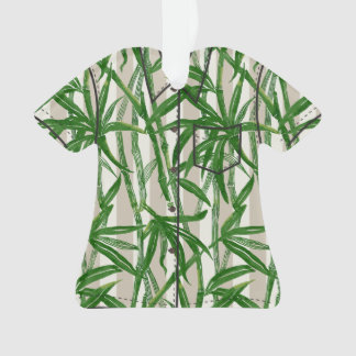 Bamboo Jungle Hawaiian Stripe - Green Ornament
