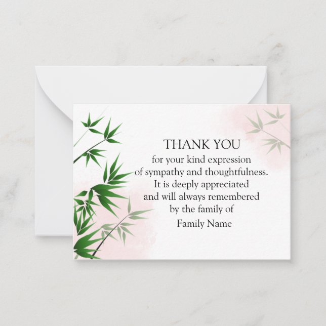 Bamboo Leaf Card (Front)