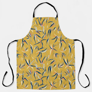 Bamboo Leaves: Tossed Vintage Pattern Apron