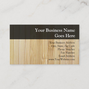 Bamboo-Look Business Card