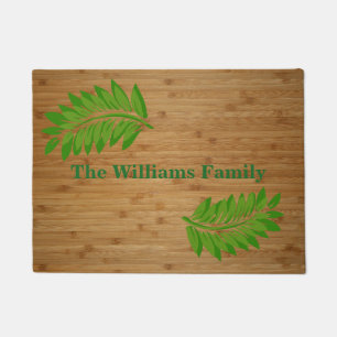 Bamboo Look Custom Door Mat