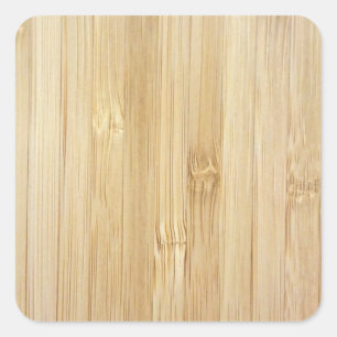 Bamboo-Look Square Sticker
