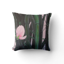 Bamboo magnolias - pillow