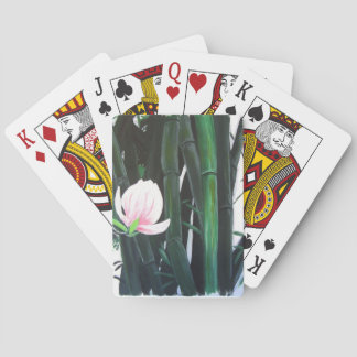 Bamboo magnolias - playing cards