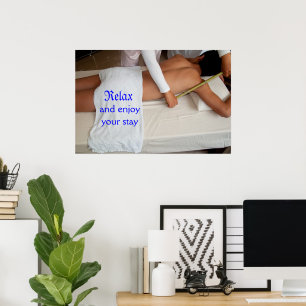 Bamboo Massage for Shoulder Relief Poster