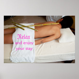 Bamboo Massage Poster