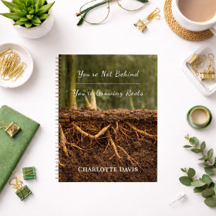 Bamboo motivational journal for business woman