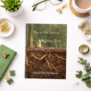 Bamboo motivational journal for business woman