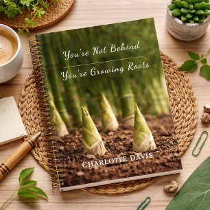 Bamboo motivational journal for business woman