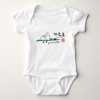 bamboo ninja baby bodysuit