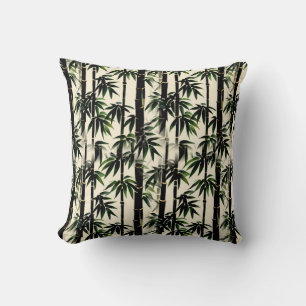 Bamboo on Beige Cushion