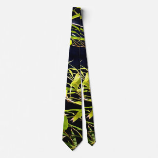 Bamboo On Black Tie