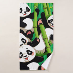 Bamboo Panda Bath Towel