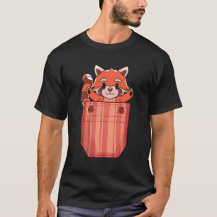 Bamboo Panda Bear Animal Pocket Red Panda T-Shirt