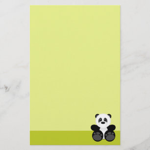 Bamboo Panda Bear Stationery