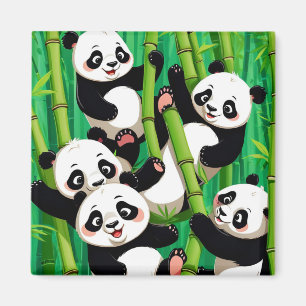 Bamboo Panda Magnet