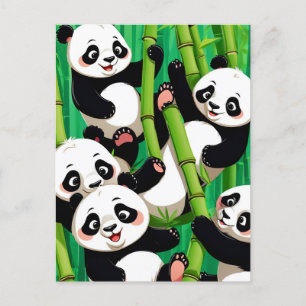 Bamboo Panda Postcard