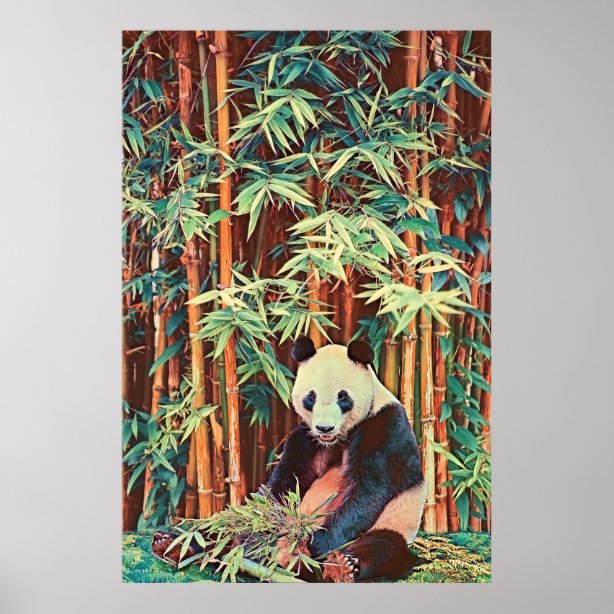 Panda And Bamboo Art & Wall Décor | Zazzle.co.uk