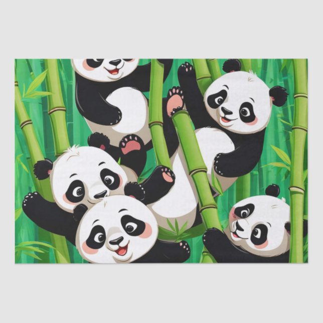 Bamboo Panda Tissue Paper (Front)